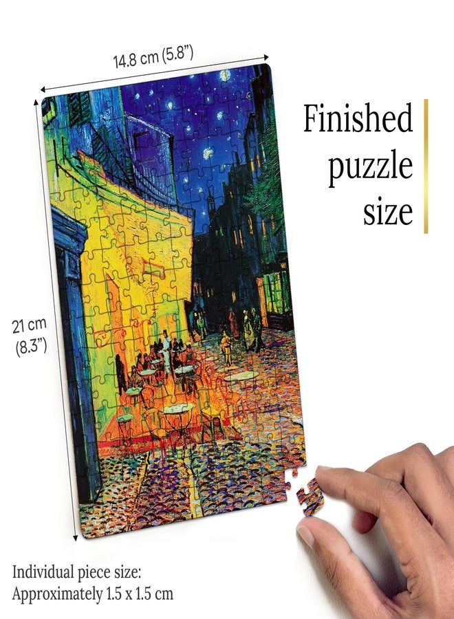 91Knots | Café Terrace at Night Wooden Jigsaw Puzzle 140 Pieces | Classical Art Puzzle for Adults & Teens | Mindfulness & Brain Training | Thoughtful Gift - Image 5